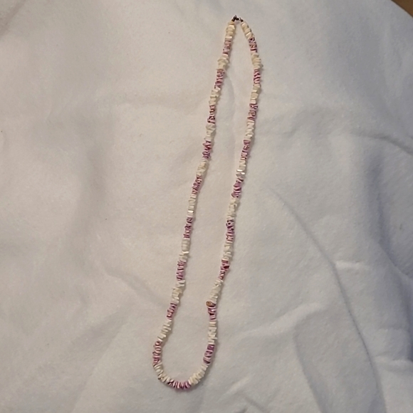 Shell Necklace - Purple Puka Shell - Picture 3 of 3